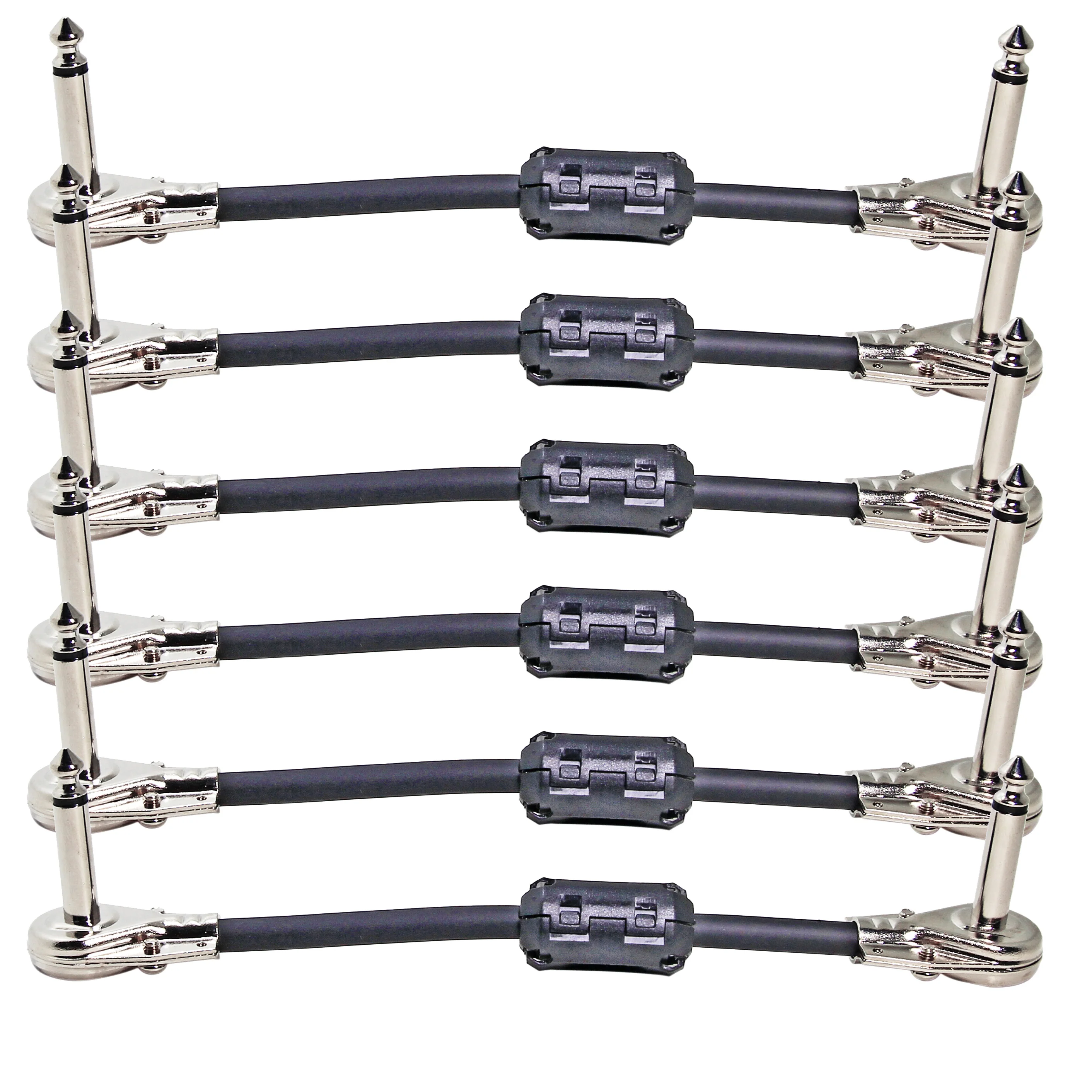 6-Pack 12inch Ultra Flexible - Instrument Effects Pedal Patch Cable 1/4 inch 6.35mm Low-Profile, R/A Pancake Type TS Connectors
6-Pack 12inch Ultra Flexible - Instrument Effects Pedal Patch Cable 1/4 inch 6.35mm Low-Profile, R/A Pancake Type TS Connectors