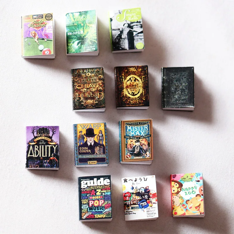 Dollhouse1/12 Mini Colorful Book Magazine Pocket Miniature Items Home Bookshelf Study Room Decoration Accessories Shooting Props
Dollhouse1/12 Mini Colorful Book Magazine Pocket Miniature Items Home Bookshelf Study Room Decoration Accessories Shooting Props
