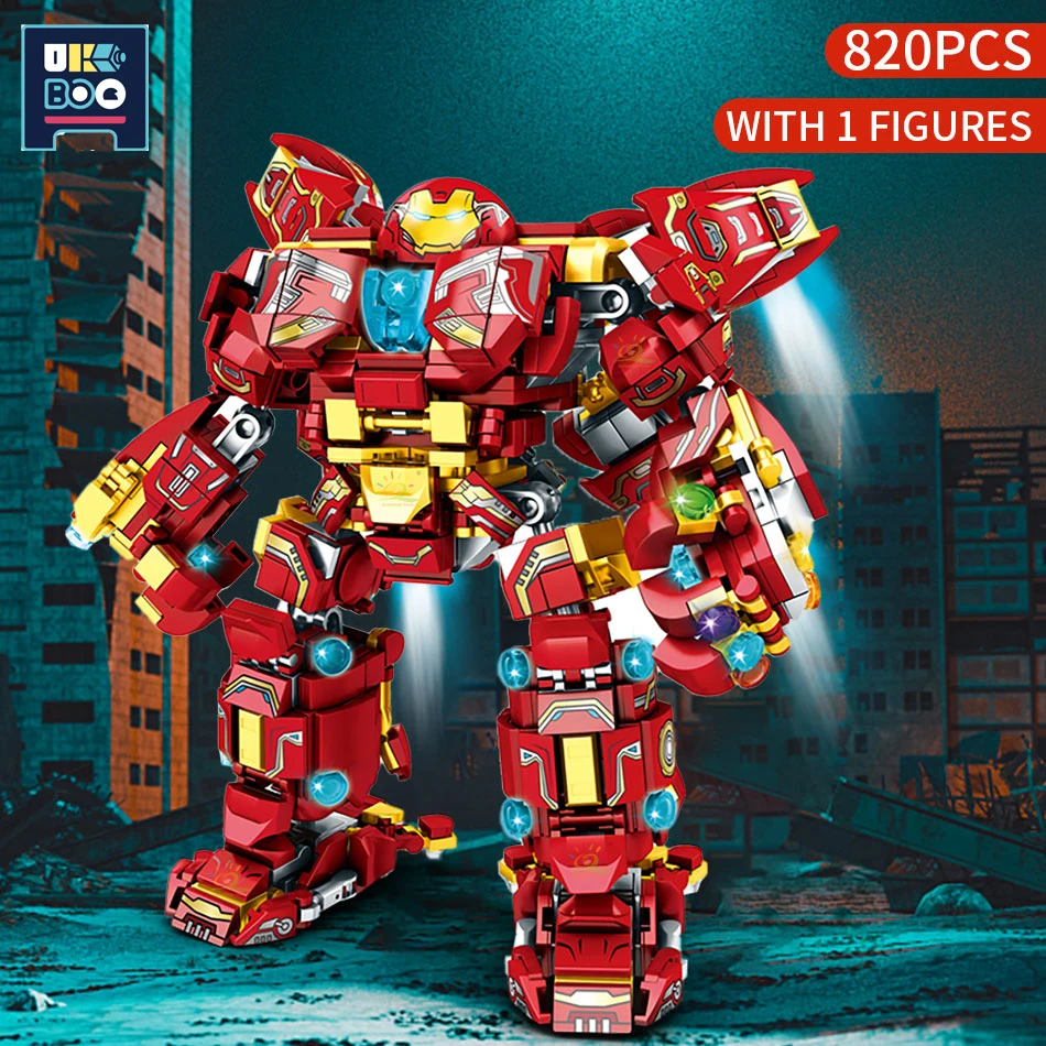 820pcs War Super Steel Armor Robot Building Blocks City Military Warrior Mecha Figures Weapon Construct Bricks Toys For Children
820pcs War Super Steel Armor Robot Building Blocks City Military Warrior Mecha Figures Weapon Construct Bricks Toys For Children