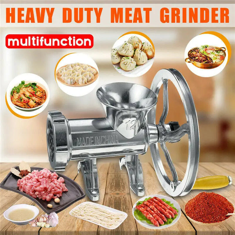 Manual Multi Meat Grinder Mincer Sausage Filler Chopper Pasta Maker Table for Home ALI88
Manual Multi Meat Grinder Mincer Sausage Filler Chopper Pasta Maker Table for Home ALI88