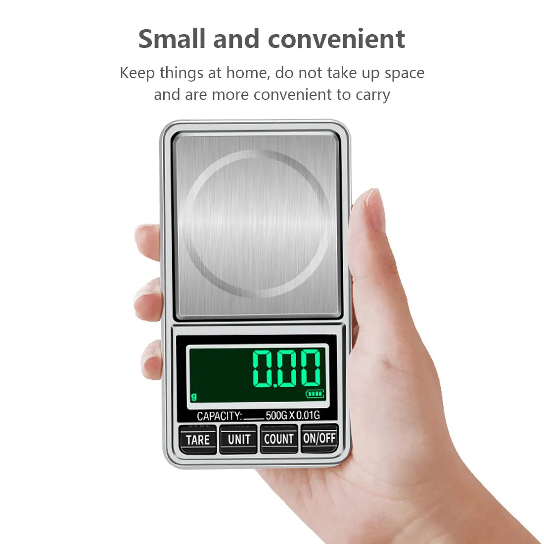 0.01 / 0.1g Electronic Jewelry scale balance gram scale Accuracy for gold Precision Mini pocket Scale Kitchen weight Scale
0.01 / 0.1g Electronic Jewelry scale balance gram scale Accuracy for gold Precision Mini pocket Scale Kitchen weight Scale