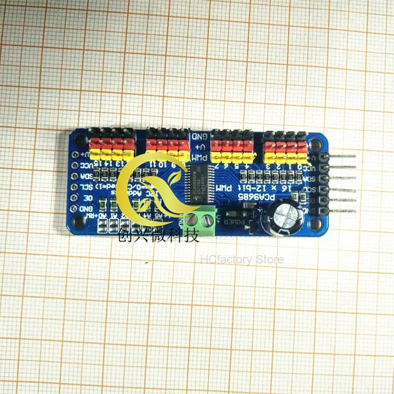 Новый сервоконтроллер PWM, контроллер robot IIC, совместим с mg90s sg90mg995, продуктом, 16-канальным оптовым списком
Новый сервоконтроллер PWM, контроллер robot IIC, совместим с mg90s sg90mg995, продуктом, 16-канальным оптовым списком