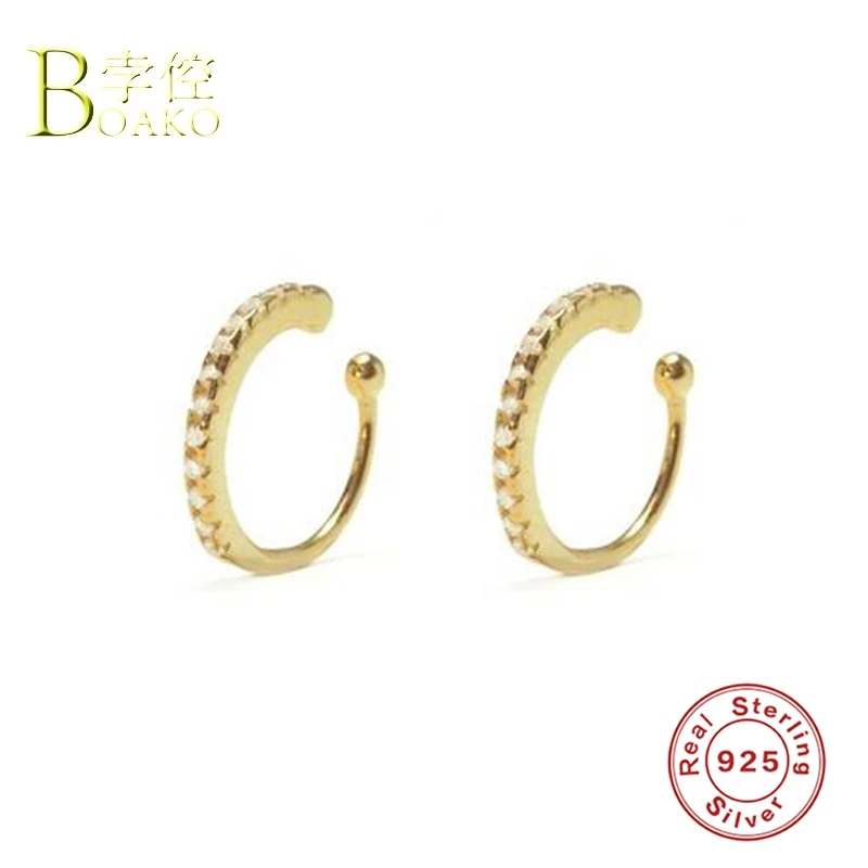 Punk 925 Sterling Silver Earrings For Women/Men No Piercing Earrings Gold Zircon Ear Bone Clip Earrings Girl Gift Ear Cuff B5
Punk 925 Sterling Silver Earrings For Women/Men No Piercing Earrings Gold Zircon Ear Bone Clip Earrings Girl Gift Ear Cuff B5