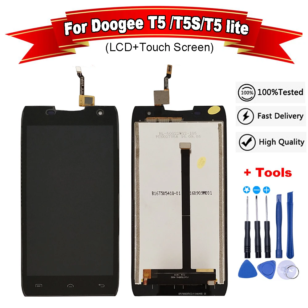 ЖК дисплей для Doogee T5 Lite + кодирующий преобразователь сенсорного экрана в сборе