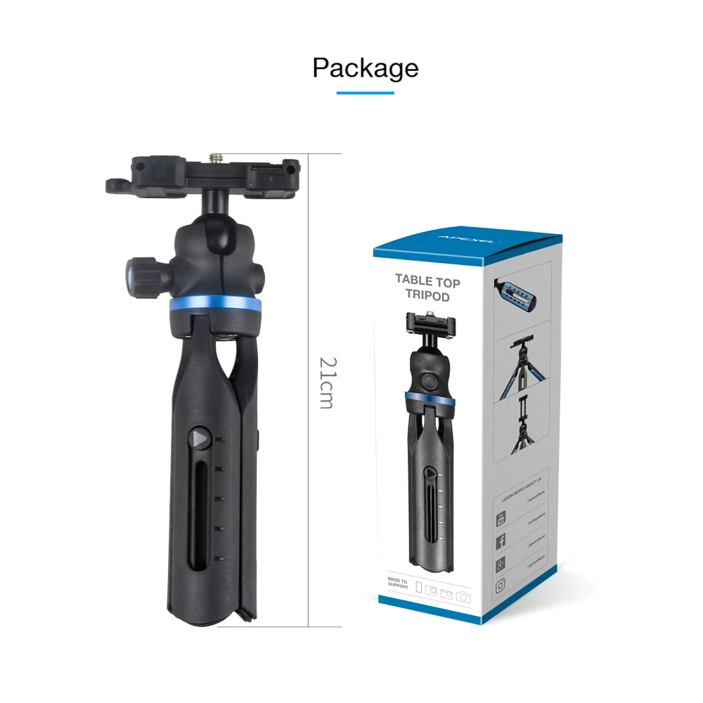 Extendable DSLR Camera Mini Tripod 2 in 1 Phone Holder Mount Tripod for iPhone Xs Max X Samsung S8 S9 S7 Canon Nikon
Extendable DSLR Camera Mini Tripod 2 in 1 Phone Holder Mount Tripod for iPhone Xs Max X Samsung S8 S9 S7 Canon Nikon