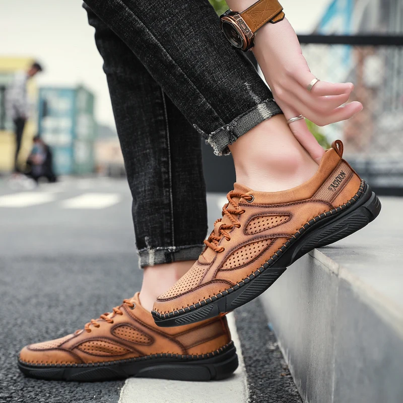 Shoes Casual Zapatillas Casual Sapatos Masculinos De Couro Genuino Leather Shoes Genuine Men Summer Fashion Men's Sneakers
Shoes Casual Zapatillas Casual Sapatos Masculinos De Couro Genuino Leather Shoes Genuine Men Summer Fashion Men's Sneakers