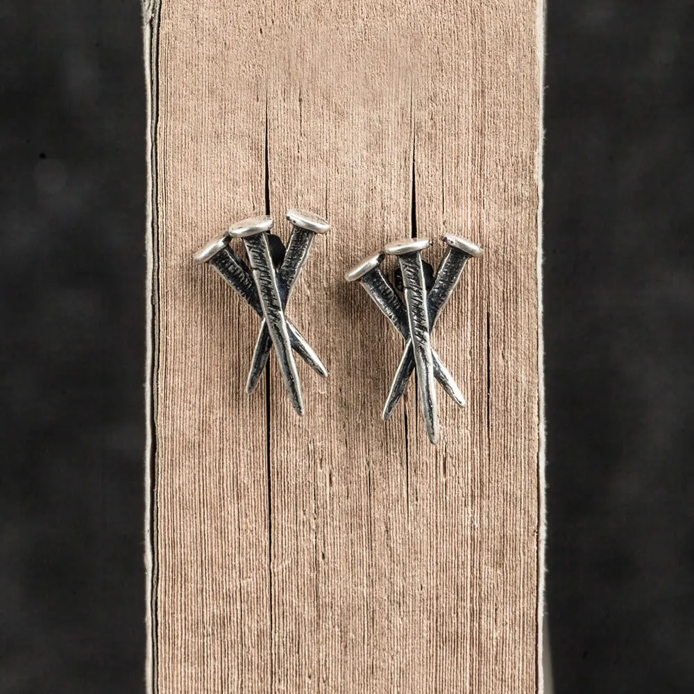 Women's Earring Punk Nail Design Silver Stud Earrings for Women Girls Trendy Jewelry Party Earring Gifts for Women Wholesale
Women's Earring Punk Nail Design Silver Stud Earrings for Women Girls Trendy Jewelry Party Earring Gifts for Women Wholesale