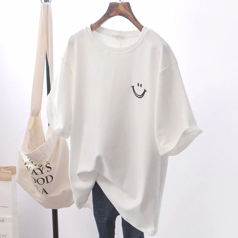 Black And White Simple T-shirt Short-sleeved Casual 2021 Summer New Korean Loose Daily Wear Top Ropa Mujer En*
Black And White Simple T-shirt Short-sleeved Casual 2021 Summer New Korean Loose Daily Wear Top Ropa Mujer En*