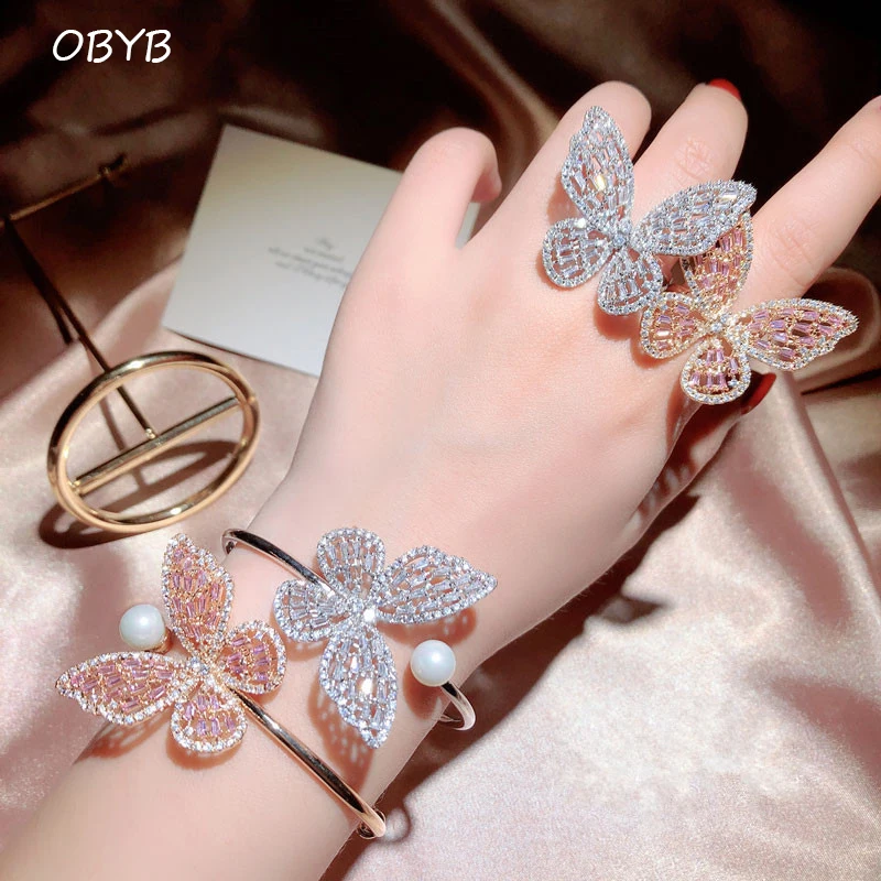 Japanese&korea Fashion Jewelry Elegant Crystal Butterfly Adjustable Bangle&bracelet for Women Pearl Zirconia Bracelet
Japanese&korea Fashion Jewelry Elegant Crystal Butterfly Adjustable Bangle&bracelet for Women Pearl Zirconia Bracelet