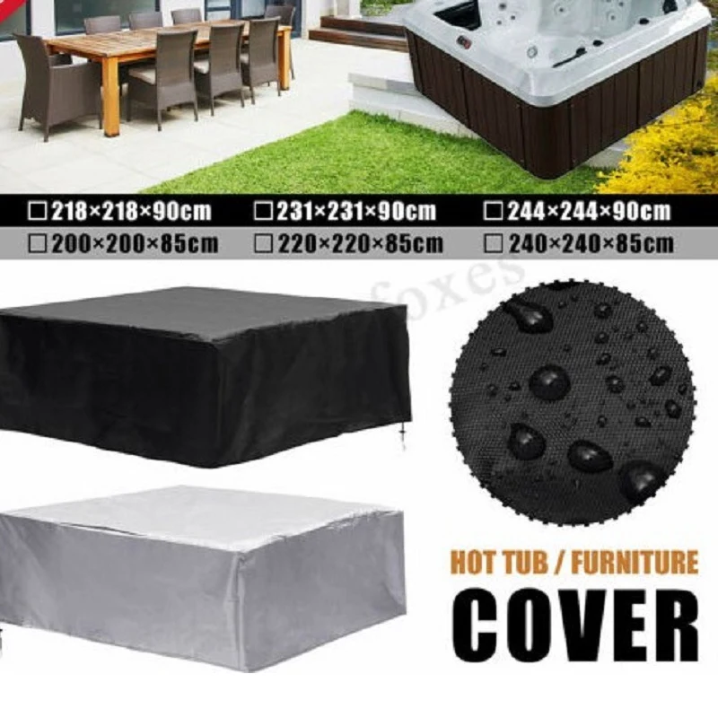 Waterproof Swimming Pool Dust Cover, Outdoor Furniture, Courtyard Spa Bathtub, Weatherproof, Square Hot Tub Cover, Canopy 
Waterproof Swimming Pool Dust Cover, Outdoor Furniture, Courtyard Spa Bathtub, Weatherproof, Square Hot Tub Cover, Canopy