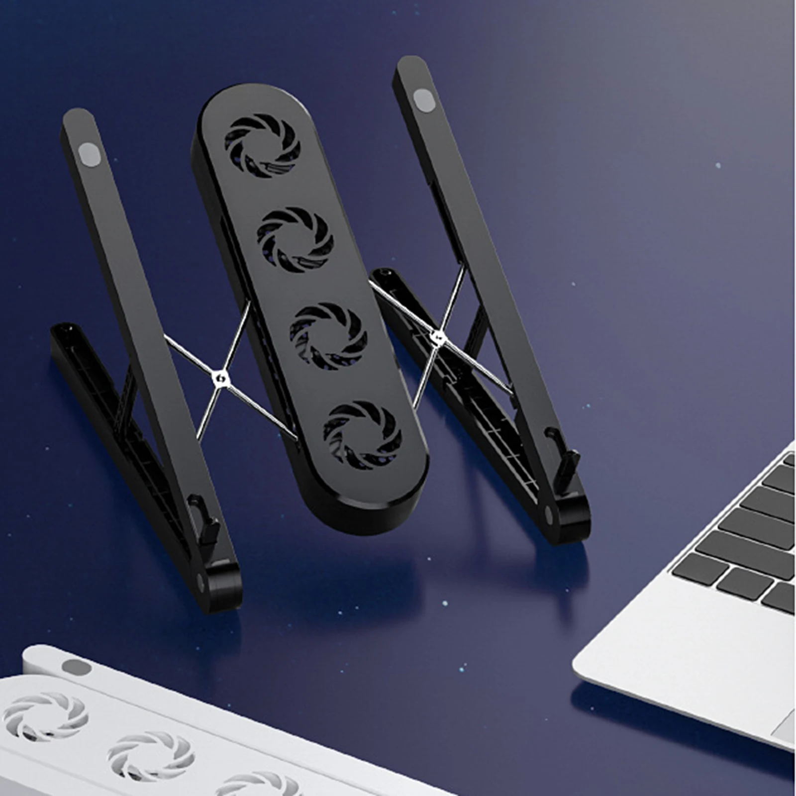 Подставка для ноутбука MacBook Pro, складная подставка с охлаждающим вентилятором, кронштейн для планшета, держатель для ноутбука
Подставка для ноутбука MacBook Pro, складная подставка с охлаждающим вентилятором, кронштейн для планшета, держатель для ноутбука