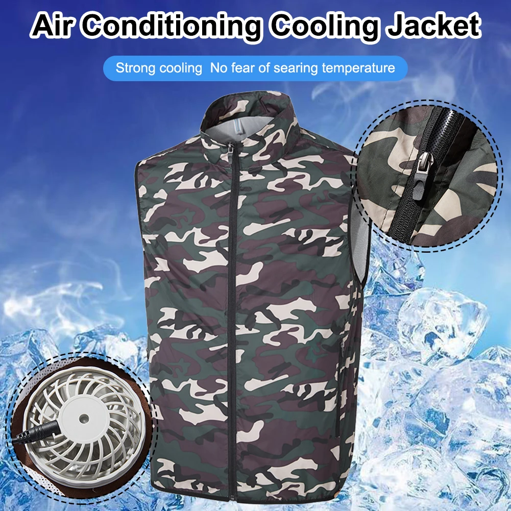 Summer Cool Cooling Vest Air Conditioning Cool Coat with 2 USB Powered Fans Outdoor Sun Protection Vest Outdoor Camping Apparel
Summer Cool Cooling Vest Air Conditioning Cool Coat with 2 USB Powered Fans Outdoor Sun Protection Vest Outdoor Camping Apparel