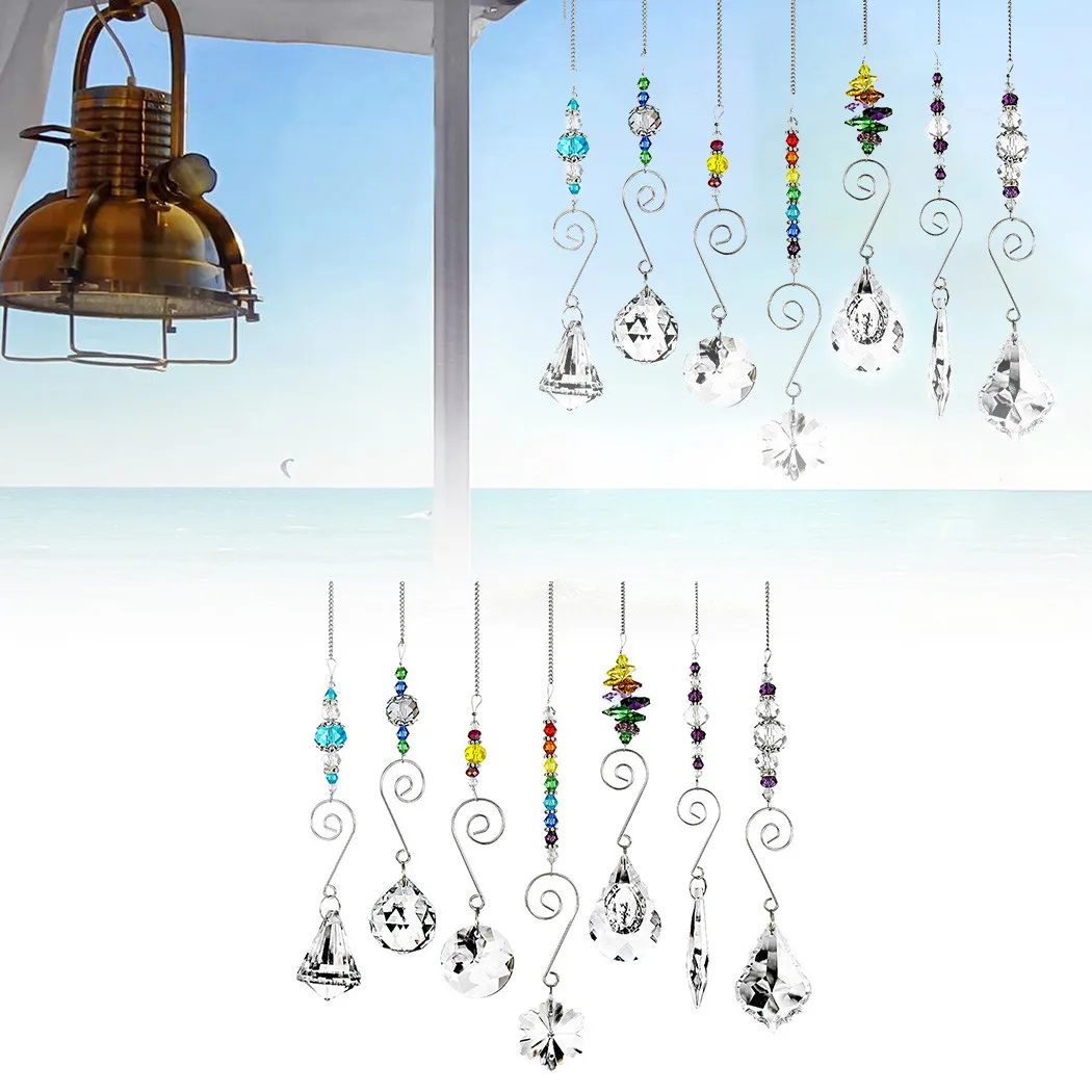 7Pcs Crystals Hanging Beads Chain Chandelier Lamps Light Pendant Dcor K9 Crystal Handmade Chakra Party Fecoration 
7Pcs Crystals Hanging Beads Chain Chandelier Lamps Light Pendant Dcor K9 Crystal Handmade Chakra Party Fecoration