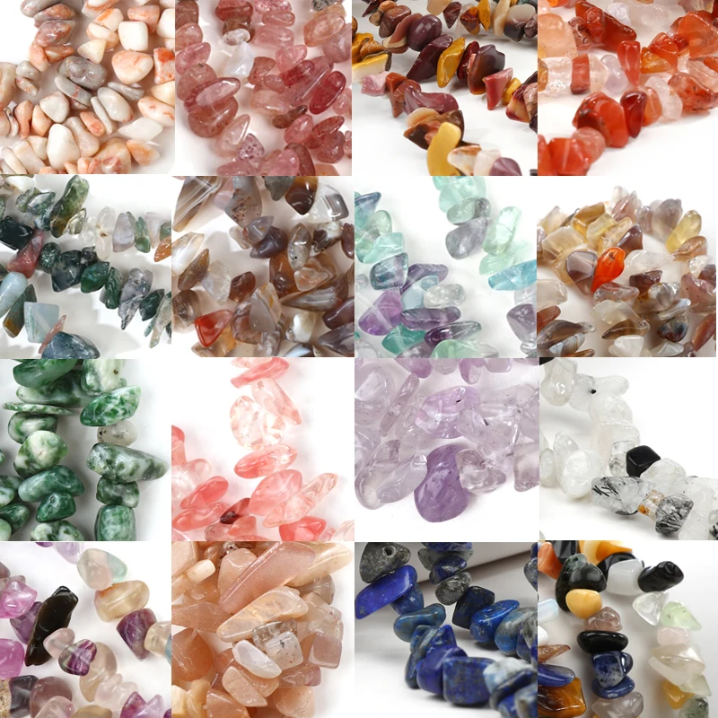 High Quality Natural Stone Chip Shape Loose Beads Different Materials DIY Gems Necklace Bracelet Jewelry Accessories 80cm
High Quality Natural Stone Chip Shape Loose Beads Different Materials DIY Gems Necklace Bracelet Jewelry Accessories 80cm