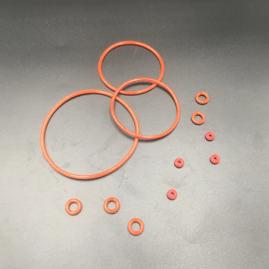 

17mm 18mm 19mm 20mm 21mm 22mm 23mm Outside Diameter OD 1mm Thickness Red White VMQ Silicone Rubber Seal Washer O Ring Gasket