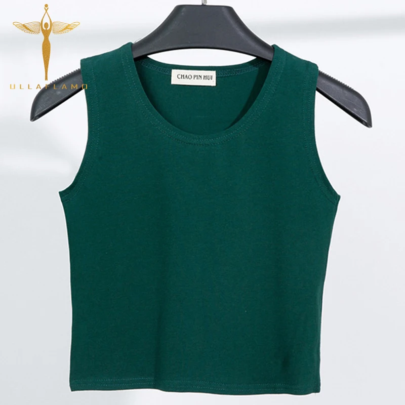 Green Sleeveless Harajuku Tshirt Women Cotton Crop Top Summer Female Tshirt Casual Tee Tops Streetwear Camiseta Mujer
Green Sleeveless Harajuku Tshirt Women Cotton Crop Top Summer Female Tshirt Casual Tee Tops Streetwear Camiseta Mujer