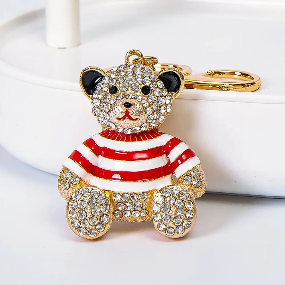 New Handmade Rhinestone Bear Keychains Pink Blue Animal Metal Crystal Cartoon Ladies Wallet Bag Key Ring Small Bag Pendant Gift
New Handmade Rhinestone Bear Keychains Pink Blue Animal Metal Crystal Cartoon Ladies Wallet Bag Key Ring Small Bag Pendant Gift