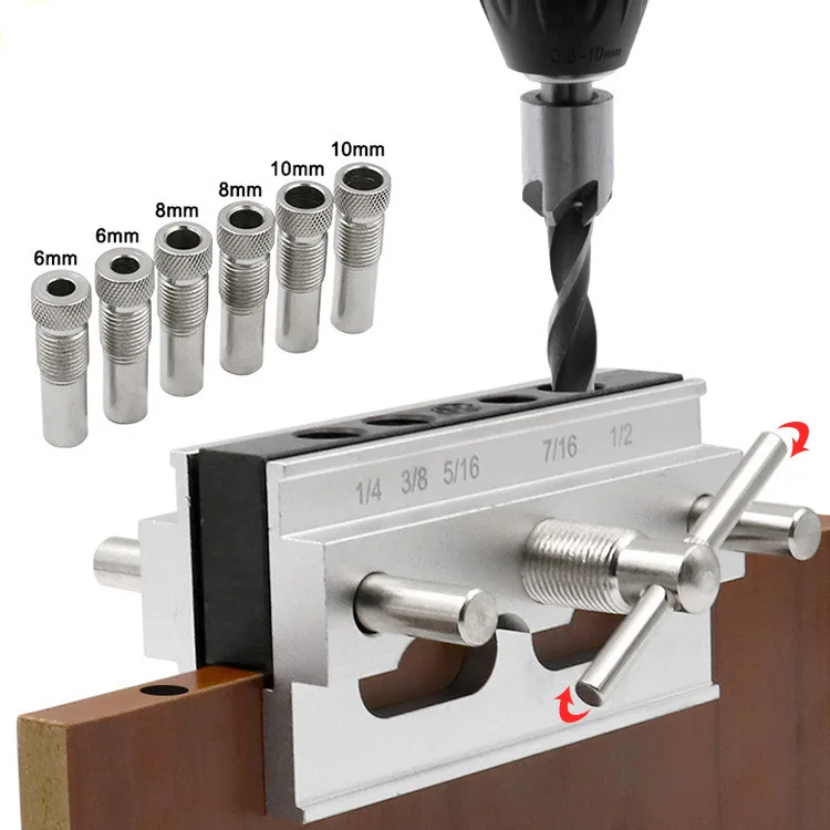 Woodworking Self-Centering Doweling Jig Kit Drill Guide Set Hole Puncher Tools Drill Bushings Adopt
Woodworking Self-Centering Doweling Jig Kit Drill Guide Set Hole Puncher Tools Drill Bushings Adopt