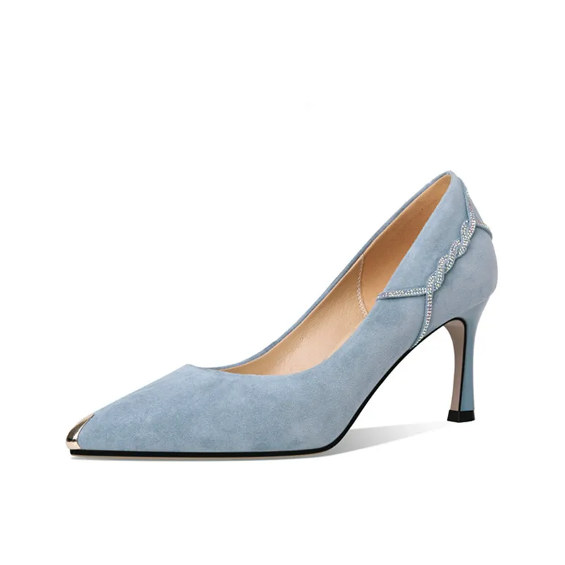 Spring Women Pumps Genuine Leather Pointed Toe women shoes size 34-39 Shallow Crstal Party Shoes Fashionable wild women's shoes
Spring Women Pumps Genuine Leather Pointed Toe women shoes size 34-39 Shallow Crstal Party Shoes Fashionable wild women's shoes