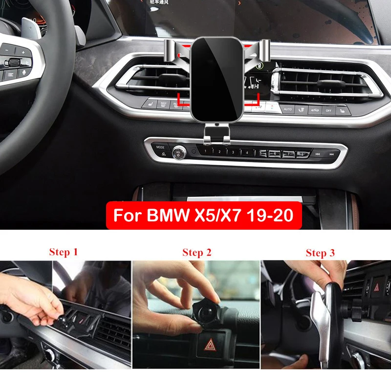New Gravity Car Holder For Phone in Car Air Vent Mount No Magnetic Mobile Phone Holder GPS Stand For Bmw X5/X7 19-20 Accessories
New Gravity Car Holder For Phone in Car Air Vent Mount No Magnetic Mobile Phone Holder GPS Stand For Bmw X5/X7 19-20 Accessories