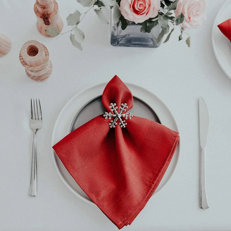 Snowflake Napkin Rings Set of 8 for Christmas New Year Holidays Dinner Parties Weddings Receptions or Everyday Use
Snowflake Napkin Rings Set of 8 for Christmas New Year Holidays Dinner Parties Weddings Receptions or Everyday Use