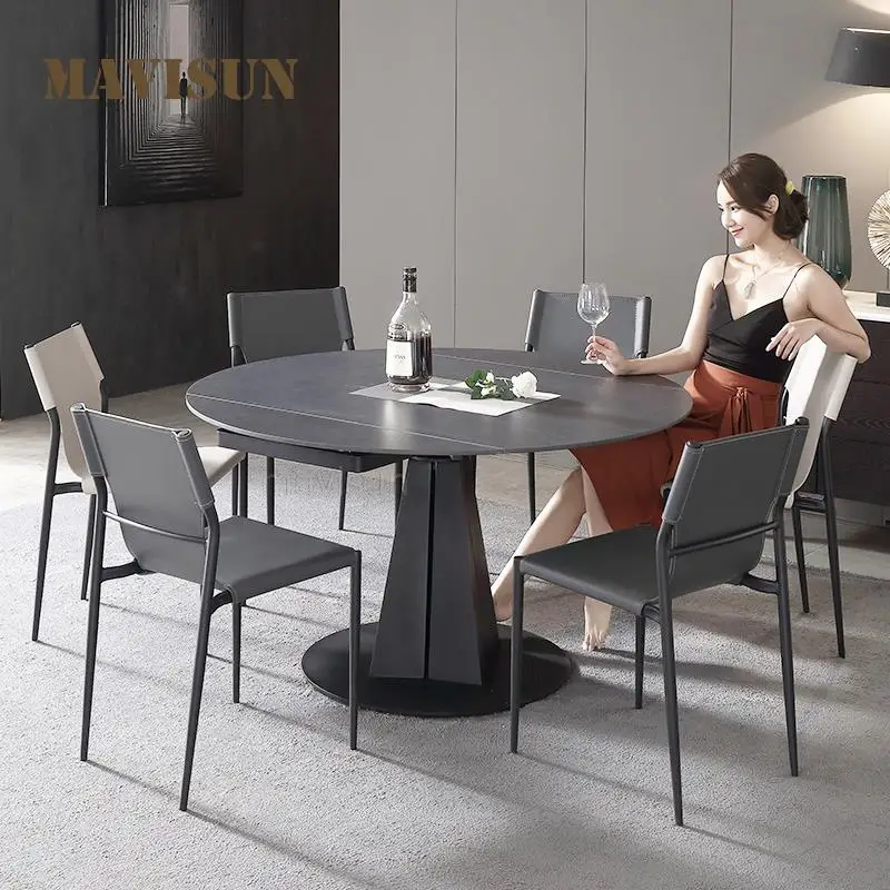 Multifunctional Folding Rock Board Dining Table And Chair Combination Modern Simple Household Dining Table Furniture For Home
Multifunctional Folding Rock Board Dining Table And Chair Combination Modern Simple Household Dining Table Furniture For Home