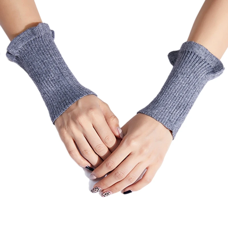 Ribbed Knit Fake Sleeves Cuffs Solid Color Ruffles Decorative Arm Warmers Gloves 649C
Ribbed Knit Fake Sleeves Cuffs Solid Color Ruffles Decorative Arm Warmers Gloves 649C