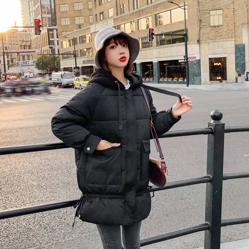 Large Size Fur Collar Down Cotton Coat Female Womens Winter Jacket Coat Thick Cotton Warm Long Jacket Womens Outwear Parkas 
Large Size Fur Collar Down Cotton Coat Female Womens Winter Jacket Coat Thick Cotton Warm Long Jacket Womens Outwear Parkas