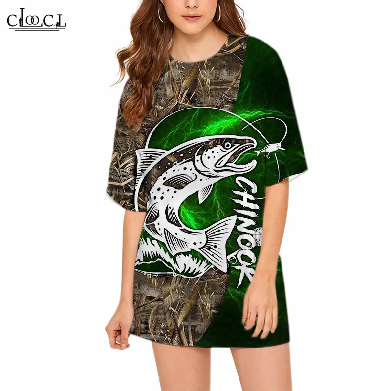 CLOOCL Fashion Short Sleeve Loose Oversized 3D Women T Shirt Bass Carp Fishing Fully Print Female Casual Tees Camisetas De Muje 
CLOOCL Fashion Short Sleeve Loose Oversized 3D Women T Shirt Bass Carp Fishing Fully Print Female Casual Tees Camisetas De Muje