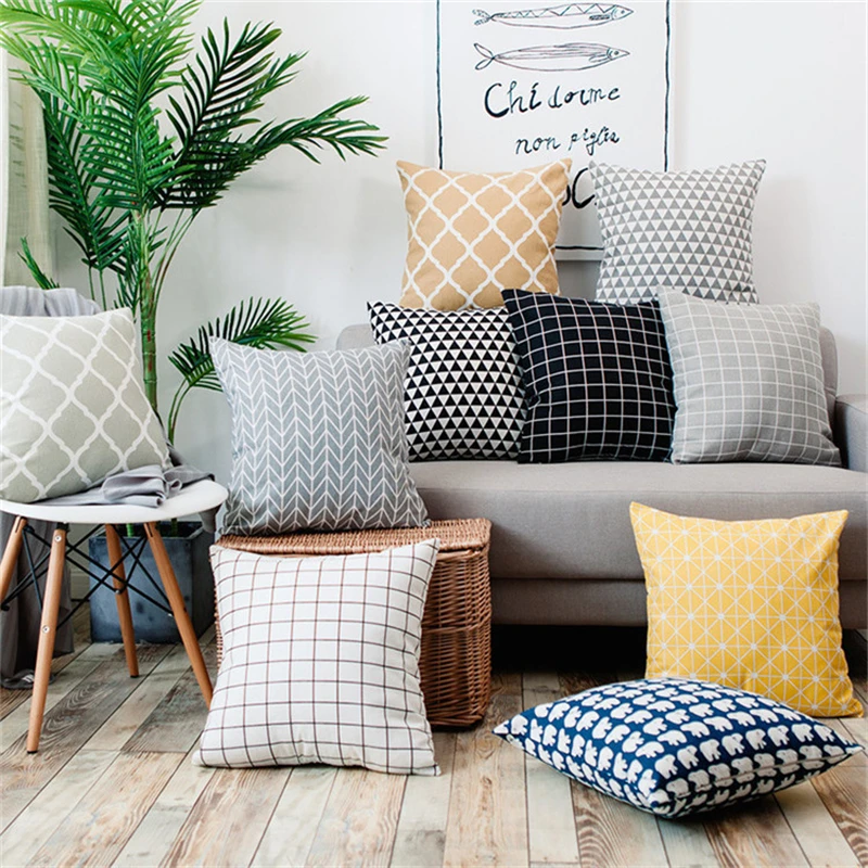 Striped Geometric Decorative Pillowcases Short plush Throw Pillow Case Sofa Cushion Case Bed Pillow Cover kussensloop 45cm*45cm
Striped Geometric Decorative Pillowcases Short plush Throw Pillow Case Sofa Cushion Case Bed Pillow Cover kussensloop 45cm*45cm