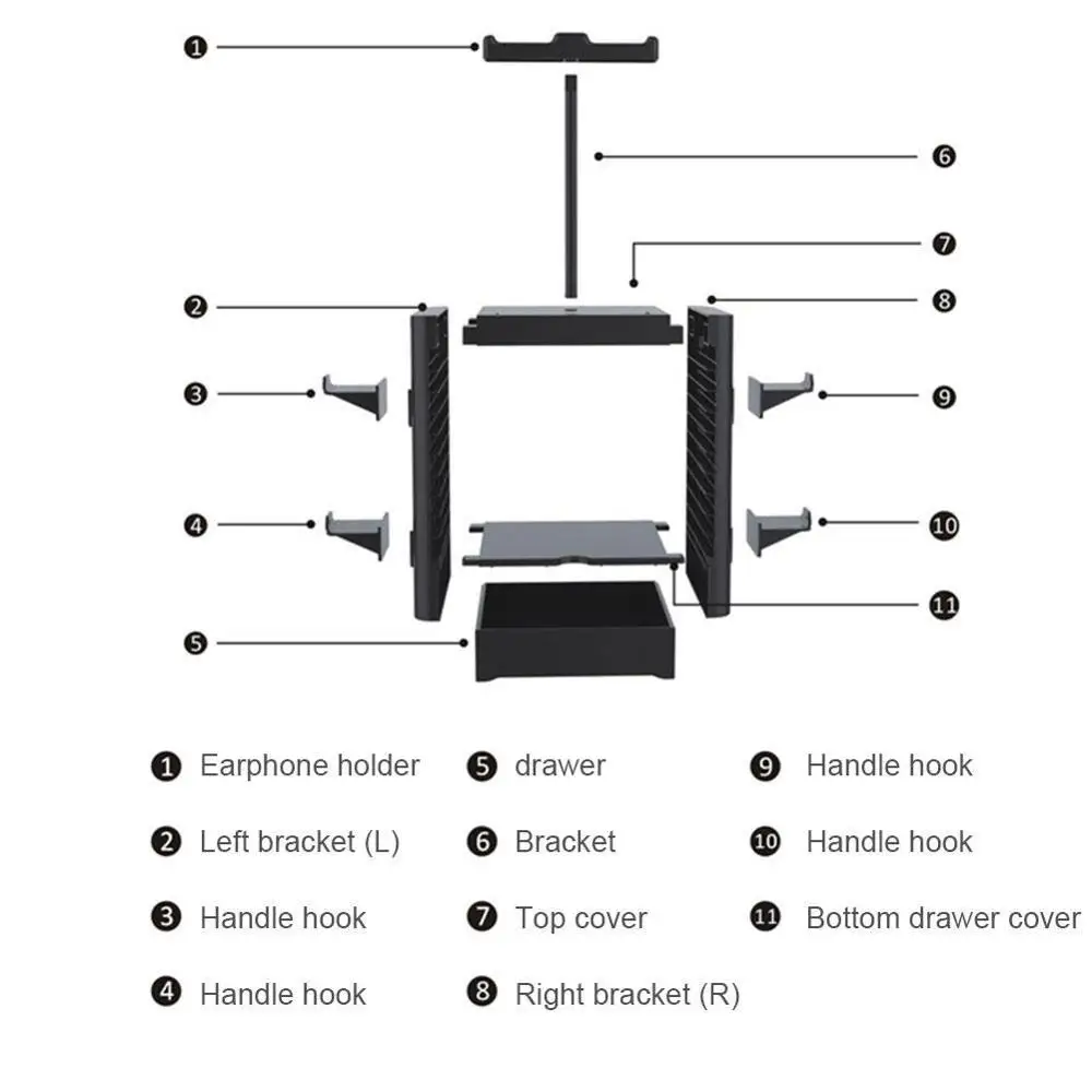 Game Disc Storage Rack for XboxOne Headphone Storage Rack For PS5 / Xsx Multi-Functional Storage Rack Holder for Switch
Game Disc Storage Rack for XboxOne Headphone Storage Rack For PS5 / Xsx Multi-Functional Storage Rack Holder for Switch
