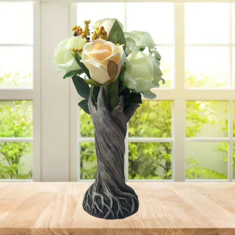 Dryad Vase Ornament Flower Pot Creative Tree Trunk Furnishings Resin Handmade Crafts Decor for Home Living Room Office
Dryad Vase Ornament Flower Pot Creative Tree Trunk Furnishings Resin Handmade Crafts Decor for Home Living Room Office