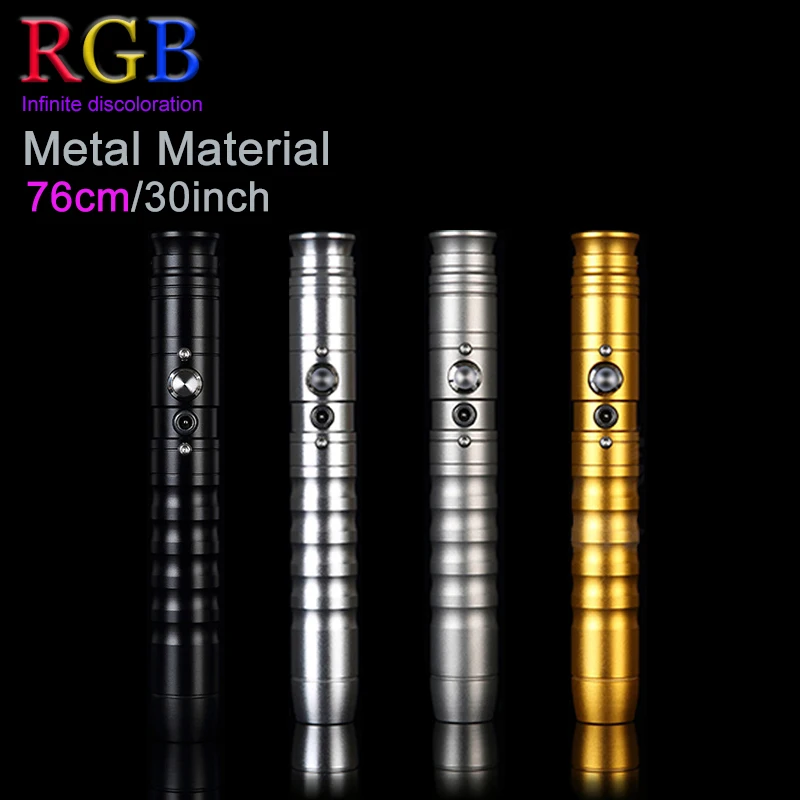 76cm RGB Lightsaber Sword Laser Saber Fluorescent Stick Cos Jedi Knight Toys Multiple Mode Regulation Foc Lock Up Sabre De Luz
76cm RGB Lightsaber Sword Laser Saber Fluorescent Stick Cos Jedi Knight Toys Multiple Mode Regulation Foc Lock Up Sabre De Luz