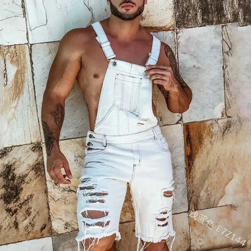 Mens Denim Ripped Jeans Overalls Jumpsuits Shorts Fashion Streetwear Summer Punk Hip Hop Male Solid Casual Men Rompers Clothes
Mens Denim Ripped Jeans Overalls Jumpsuits Shorts Fashion Streetwear Summer Punk Hip Hop Male Solid Casual Men Rompers Clothes