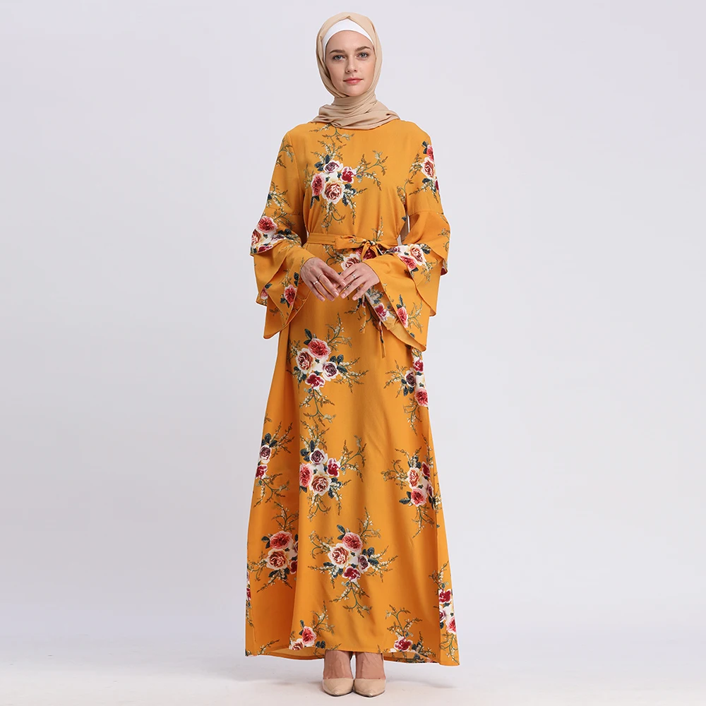 Muslim Print Abaya Flare Sleeve Dress Long Robe Gowns Tunic Kimono Ramadan Islamic Prayer Clothing Worship Service Wholesale
Muslim Print Abaya Flare Sleeve Dress Long Robe Gowns Tunic Kimono Ramadan Islamic Prayer Clothing Worship Service Wholesale