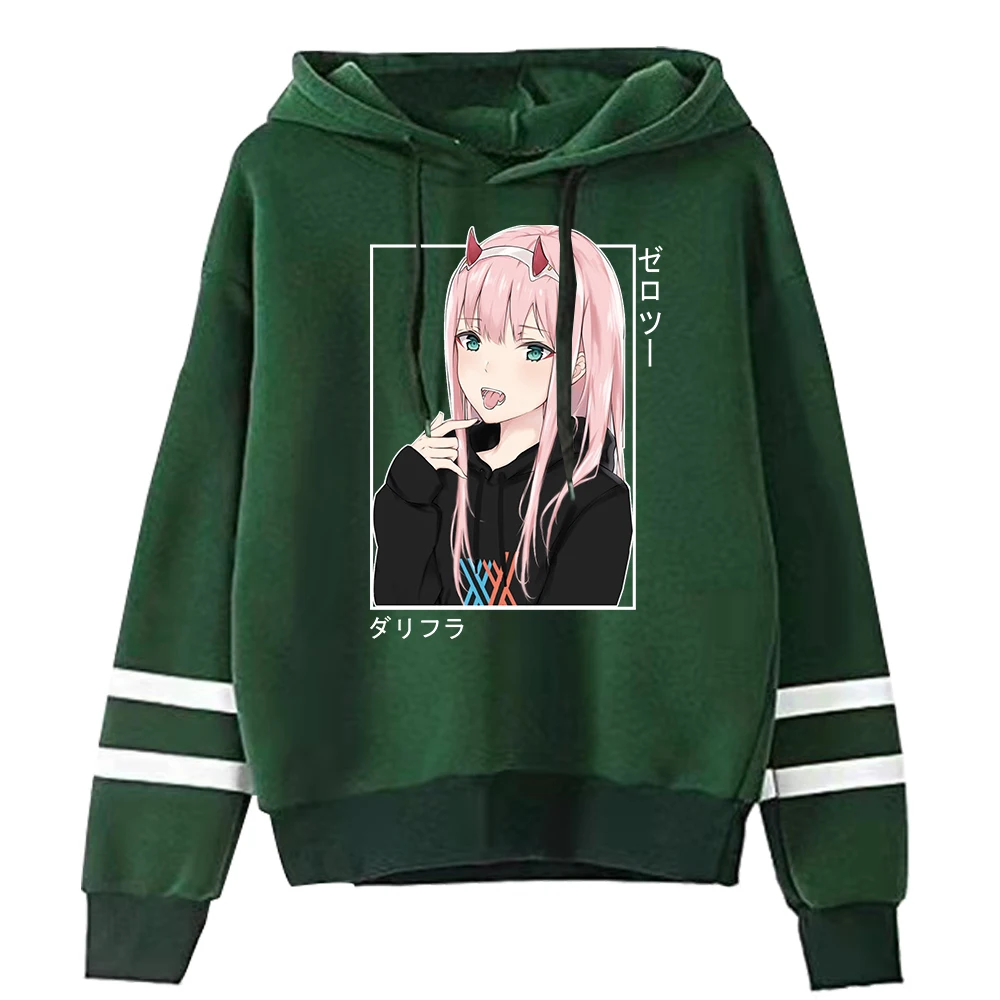 Darling in the franxx sweatshirts male female zero two hoodies Tracksuits zero two striped hooded sweatshirt clothes Pullovers 
Darling in the franxx sweatshirts male female zero two hoodies Tracksuits zero two striped hooded sweatshirt clothes Pullovers