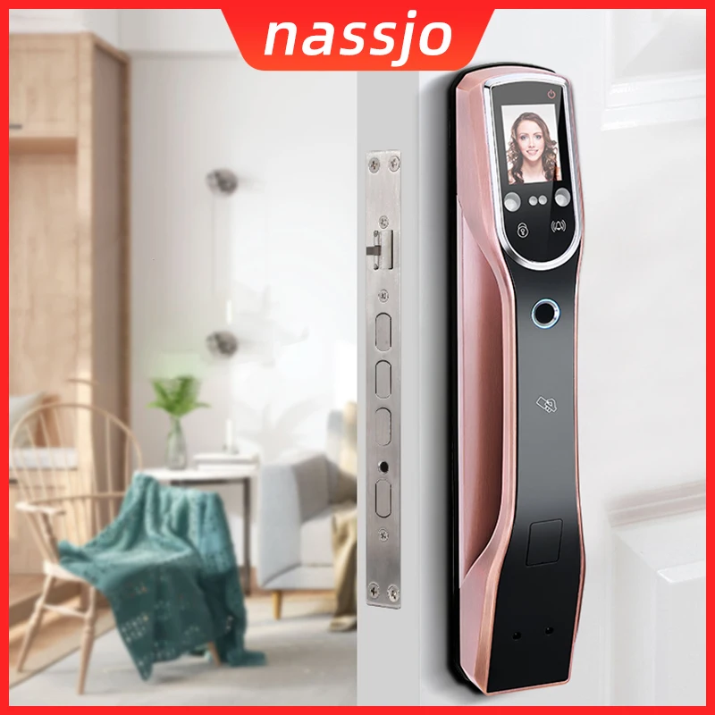 Nassjo Tuya Smart Fingerprint Door Lock Face recognition Door Lock Intelligent Electric Digital Lock Password Key IC Card APP
Nassjo Tuya Smart Fingerprint Door Lock Face recognition Door Lock Intelligent Electric Digital Lock Password Key IC Card APP