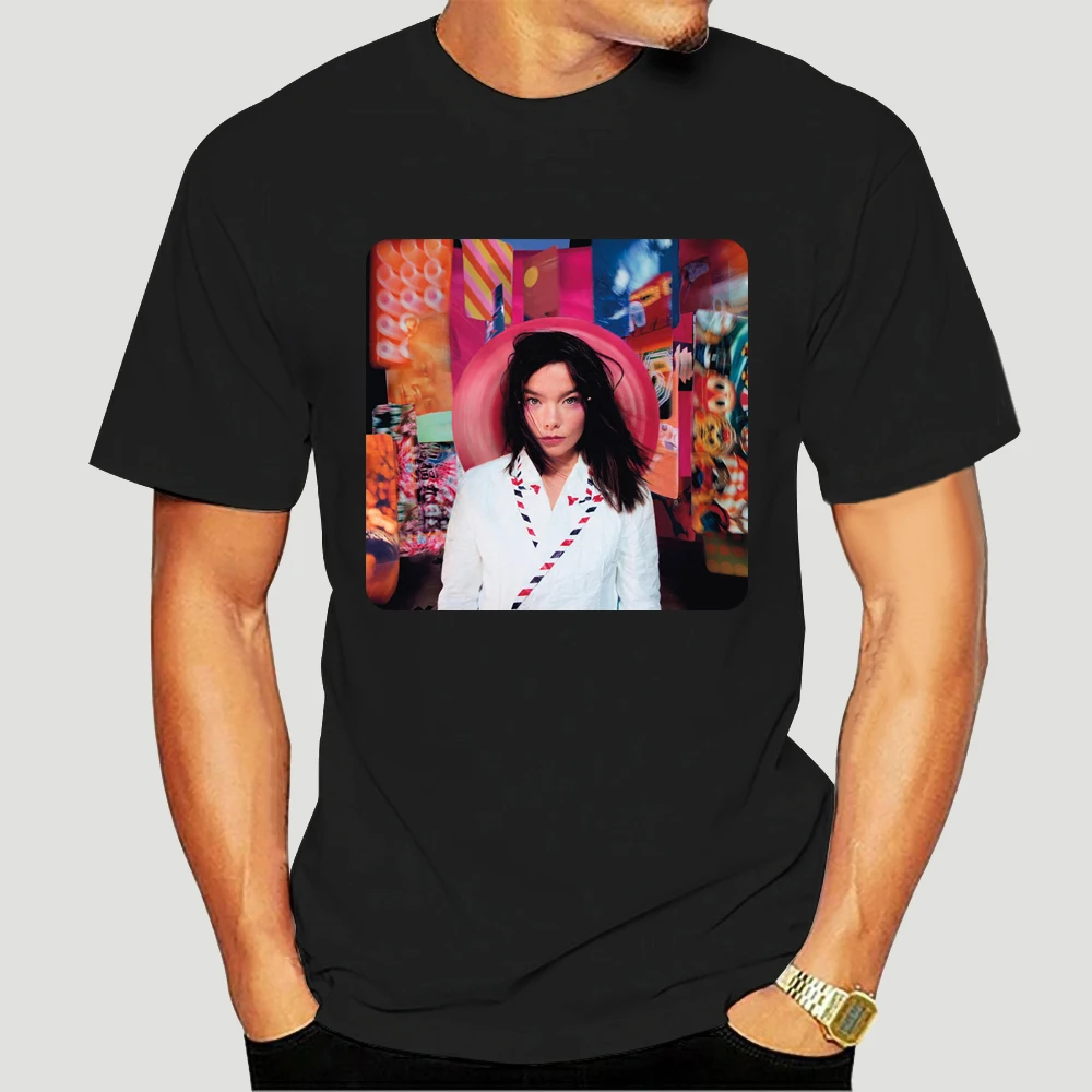 Deadstock 90S Bjork Post T Shirt Pj Harvey The Sugarcubes Graphic T Shirts Men Clothing O-Neck Four Seasons Casual