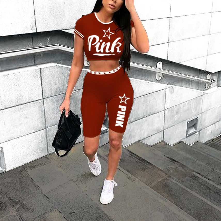 Plus Size 2 Piece Shorts Set Summer Streetwear Women Tracksuit Pink Letter Print Top Biker Shorts Casual Two Piece Outfits Red
Plus Size 2 Piece Shorts Set Summer Streetwear Women Tracksuit Pink Letter Print Top Biker Shorts Casual Two Piece Outfits Red