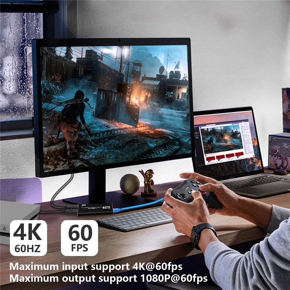 2021 USB HDMI 4K60Hz видеозахват к карта видеозахвата донгл для игр потоковая трансляция