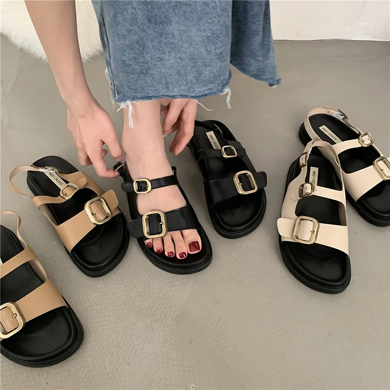 EOEODOIT Summer Sandals Platform Open Toe Footbeds Shoes Double Buckle Rome Style Women Holiday Seaside Leather SandalsShoes
EOEODOIT Summer Sandals Platform Open Toe Footbeds Shoes Double Buckle Rome Style Women Holiday Seaside Leather SandalsShoes