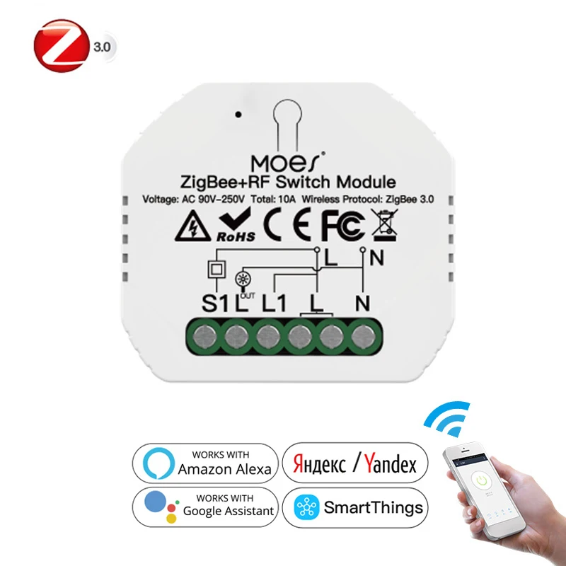 Умный светильник ель света Tuya ZigBee 3,0, релейный модуль, 1 комплект, модуль переключателя Zigbee + RF, дистанционное управление с Alexa Google Home, дистанци...
Умный светильник ель света Tuya ZigBee 3,0, релейный модуль, 1 комплект, модуль переключателя Zigbee + RF, дистанционное управление с Alexa Google Home, дистанци...