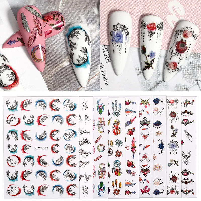 1pc Nail Art Sticker Color Ink Painting Slider Water Sticker Nail Transfer Decal Mixed DIY Nail Art Decoration Accessories Tools 
1pc Nail Art Sticker Color Ink Painting Slider Water Sticker Nail Transfer Decal Mixed DIY Nail Art Decoration Accessories Tools