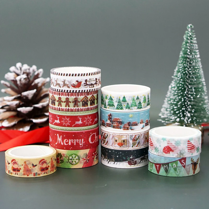 6pcs Christmas Washi Tape Decorative Tape DIY Scrapbooking Adhesive Masking Tape Adhesive Tape Christmas Gifts Decorative Tape 
6pcs Christmas Washi Tape Decorative Tape DIY Scrapbooking Adhesive Masking Tape Adhesive Tape Christmas Gifts Decorative Tape