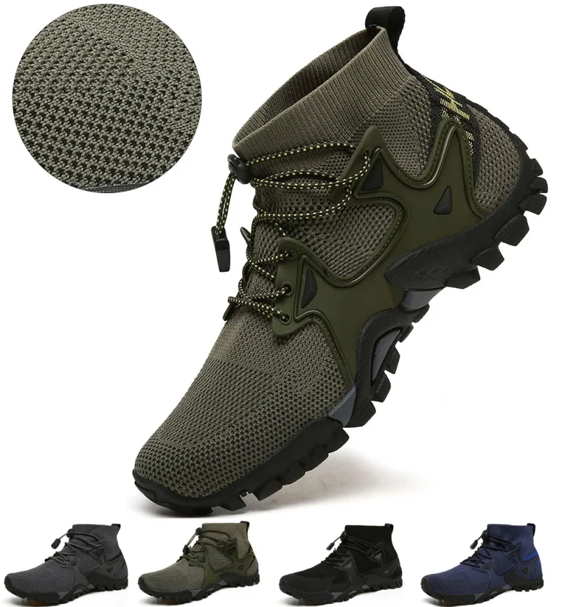 2021 Summer New Mesh Breathable Hiking Shoes For Male Size 36-47 High Quality Outdoor Mens Sneakers Non-Slip Men Sports Shoes
2021 Summer New Mesh Breathable Hiking Shoes For Male Size 36-47 High Quality Outdoor Mens Sneakers Non-Slip Men Sports Shoes