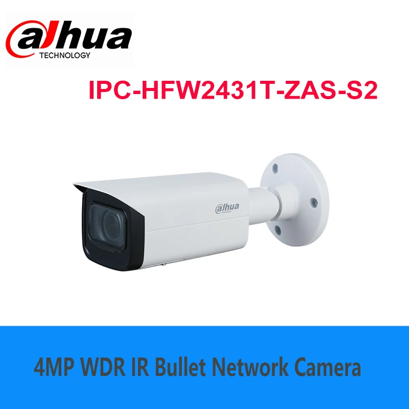 Dahua English vision 4MP Lite IR Vari-focal Bullet Network Camera IPC-HFW2431T-ZAS-S2
Dahua English vision 4MP Lite IR Vari-focal Bullet Network Camera IPC-HFW2431T-ZAS-S2