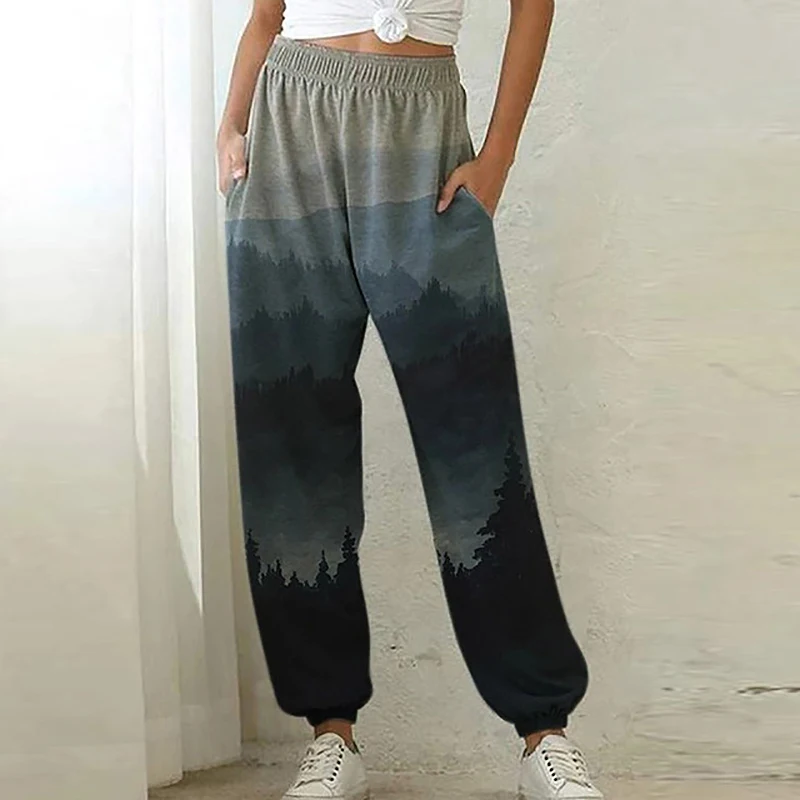 2020 Elegant Women Vintage Mountain Print High Waist Pants Autumn Elastic Waist Long SweatPant Casual Loose Pocket Trousers 5XL
2020 Elegant Women Vintage Mountain Print High Waist Pants Autumn Elastic Waist Long SweatPant Casual Loose Pocket Trousers 5XL