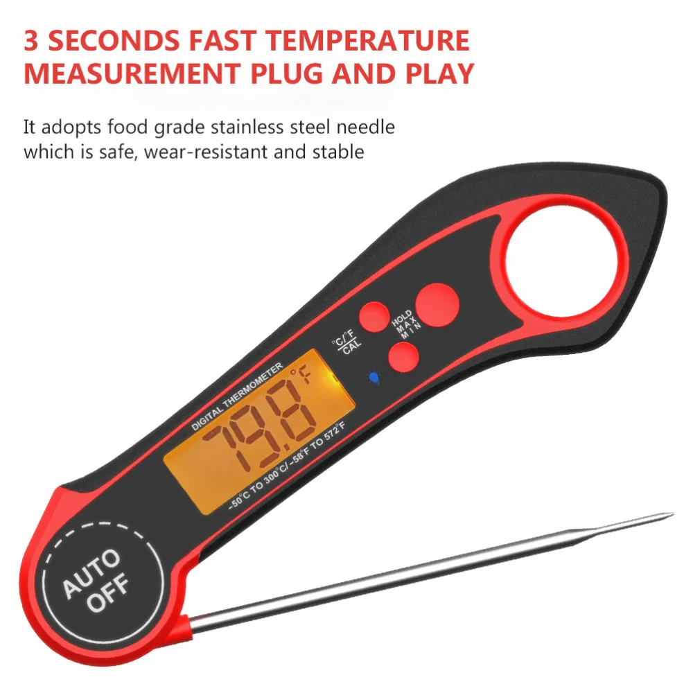 1pc Meat Kitchen Cooking Digital Kitchen Tool (Red)
1pc Meat Kitchen Cooking Digital Kitchen Tool (Red)
