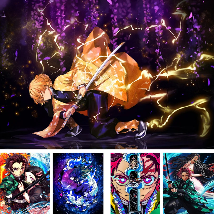 5D Diamond Painting Demon Slayer Kimetsu No Yaiba Full Square Drill Embroidery Anime Role Cross Stitch Diy Wall Art Picture 
5D Diamond Painting Demon Slayer Kimetsu No Yaiba Full Square Drill Embroidery Anime Role Cross Stitch Diy Wall Art Picture