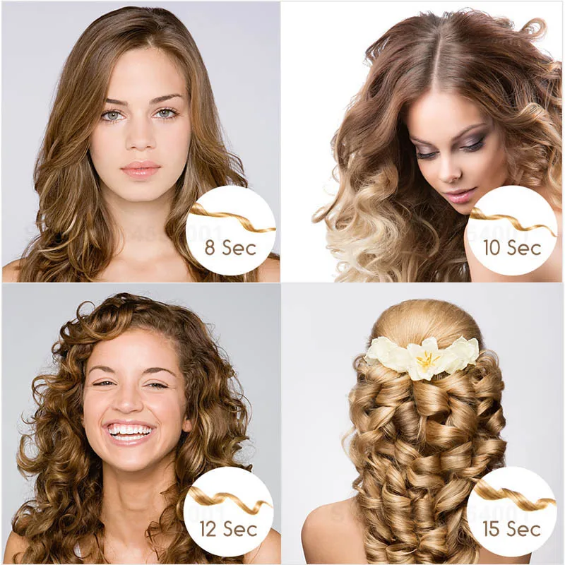 Automatic Hair Curler Magic Curling Iron LCD Display Ceramic Heating Anti-Perm Wave Curl
Automatic Hair Curler Magic Curling Iron LCD Display Ceramic Heating Anti-Perm Wave Curl